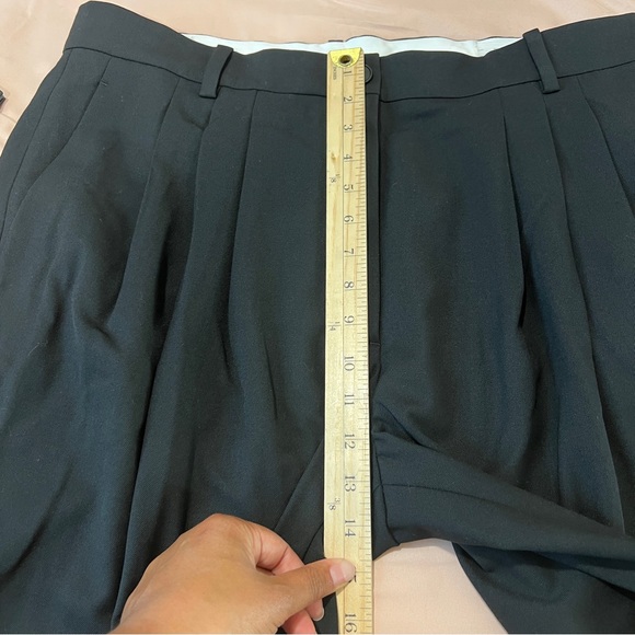 NWT COS Black Wool Barrel Ankle Pants - Picture 14 of 16